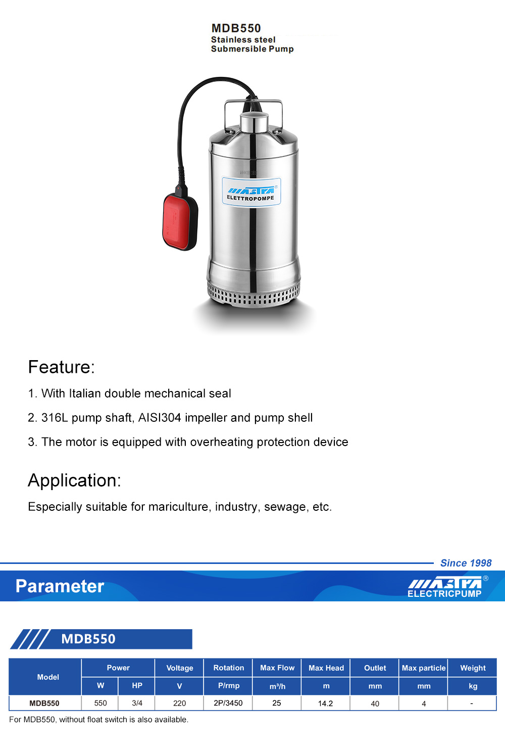 home submersible pump