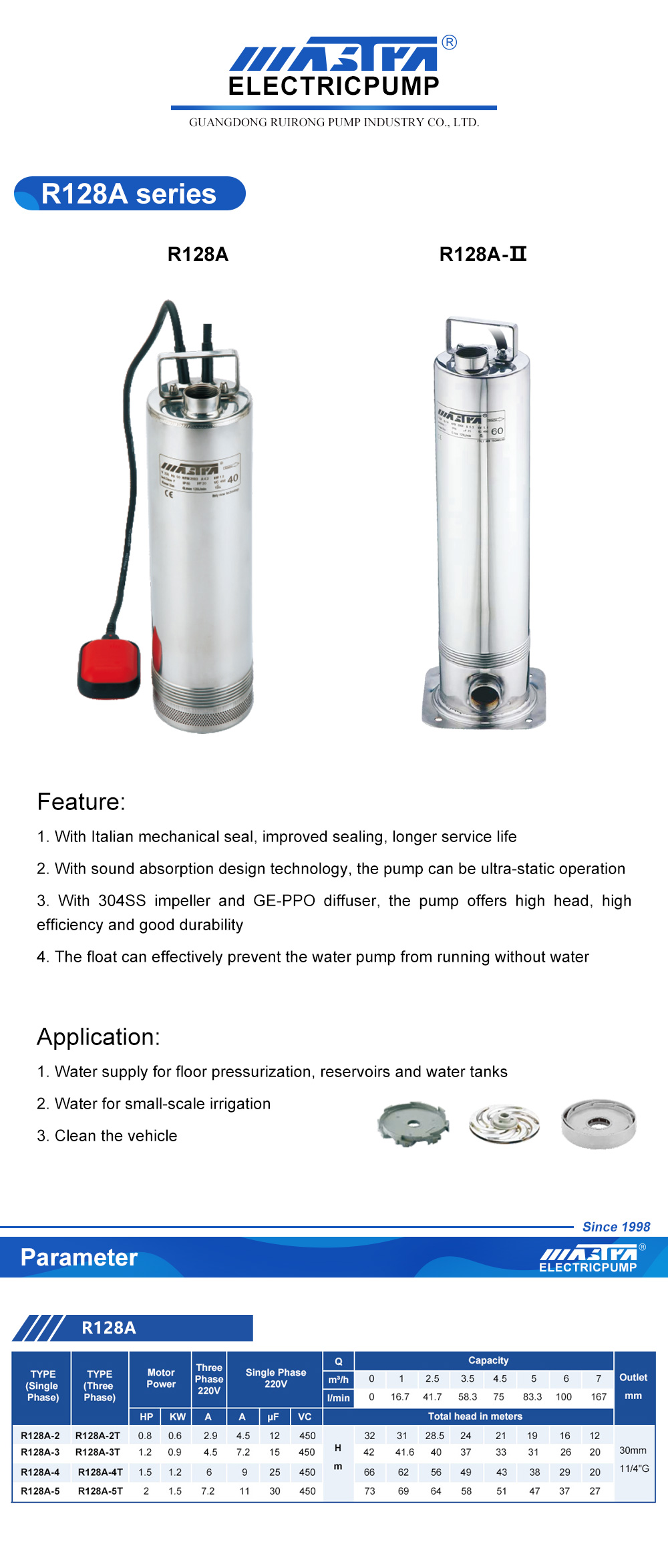 franklin electric bore pump