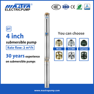 Mastra 4 inch submersible borehole water pump - R95-DT stainless steel Mastra pump