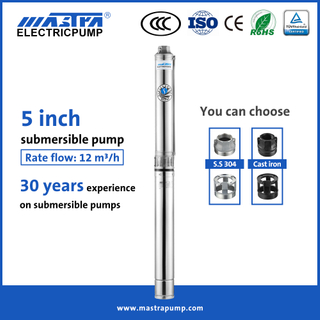 Mastra 5 inch electric water pump submersible R125-12 best 1.5 hp submersible well pump