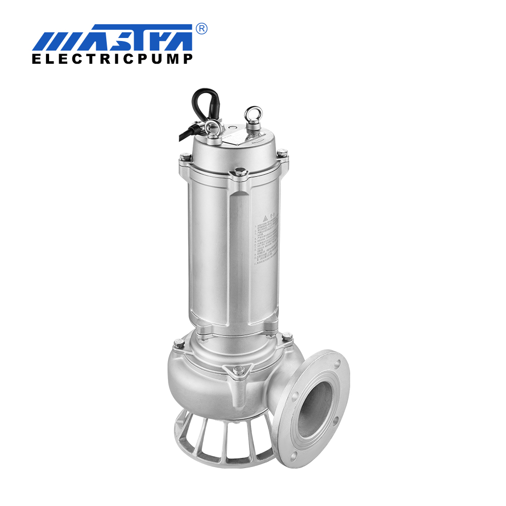 MASTRA RWQ Series Full stainless steel Submersible Sewage Pump with flange 