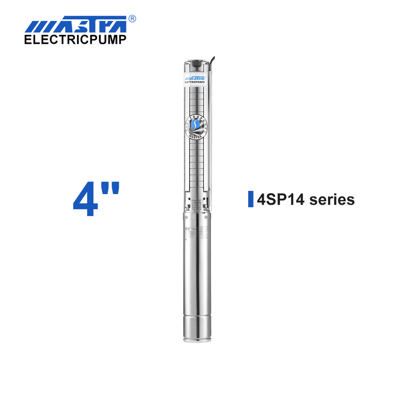 Mastra 4 inch stainless steel submersible pump - 4SP series 14 m³/h rated flow mini gas water pump