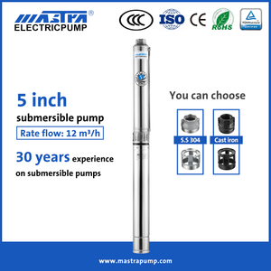 Mastra 5 inch China manufacturer of submersible pump R125 irrigation water pumps manufacturers