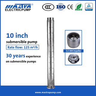 Mastra 10 inch all stainless steel high head submersible pump 10SP125 25 hp submersible pump motor price