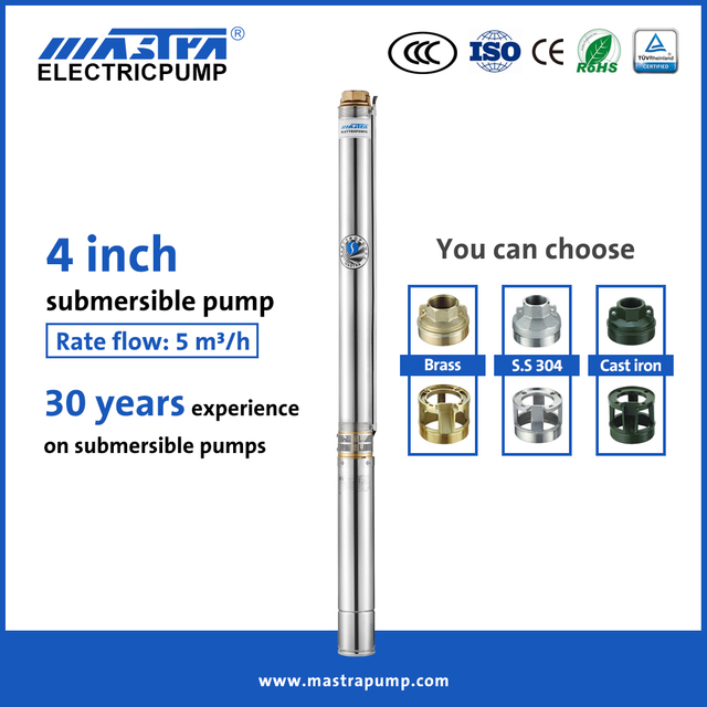 MASTRA 4 inch solar submersible pump R95-BF 2.5 hp submersible well pump