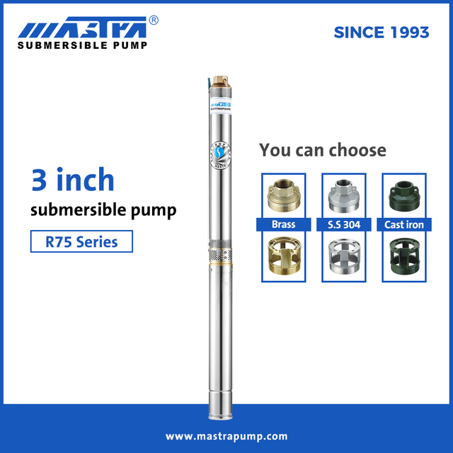 MASTRA 3 inch Submersible Well Pump R75 Series Deep Well Pump