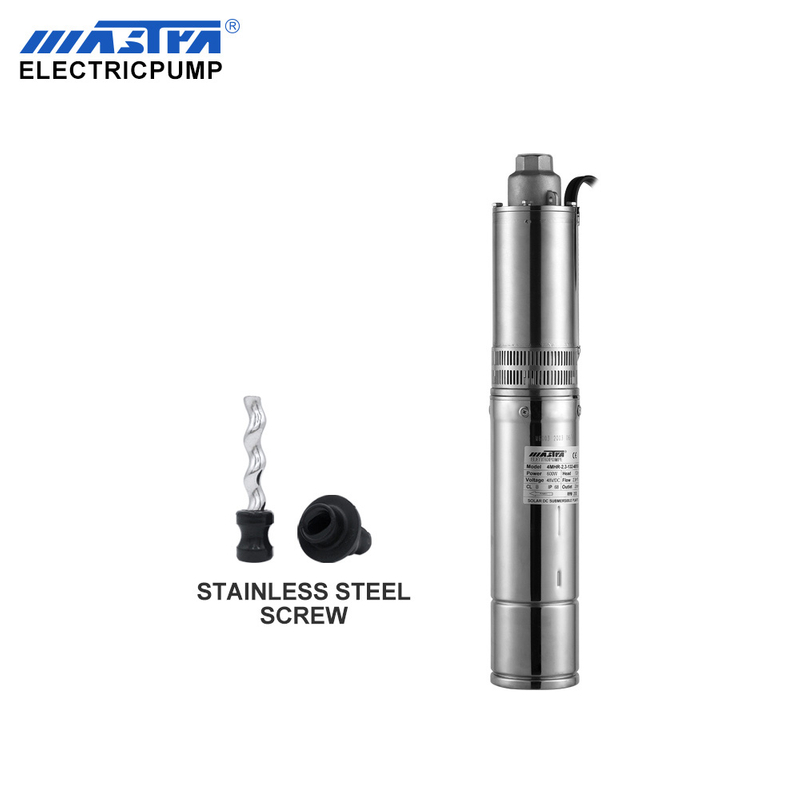 MASTRA solar submersible screw borehole pumps set Solar DC water Pump system 1 3 hp submersible sump pump with vertical