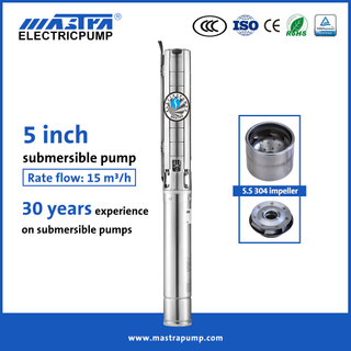 Mastra 5 inch stainless steel deep well submersible pump suppliers 5SP submersible irrigation water pump