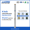 Mastra 4 inch submersible borehole well pump R95-DF Stainless steel water pump