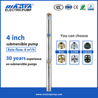 Mastra 4 inch submersible borehole well pump R95-DF Stainless steel water pump