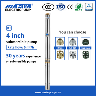 Mastra 4 inch deep well solar pumps R95-DT6 5hp well pump