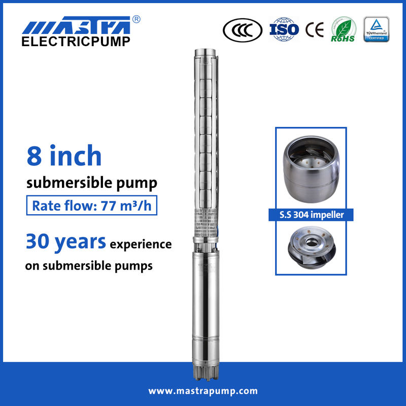 Mastra 8 inch stainless steel submersible water pump 8SP 380V Submersible water pump