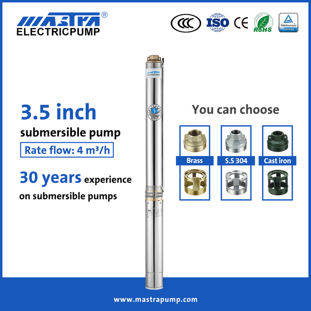 MASTRA 3.5 inch deep well submersible pump brand R85-QC 220v submersible pump