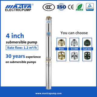 Mastra 4 inch deep well submersible water pump R95-S dc submersible pump