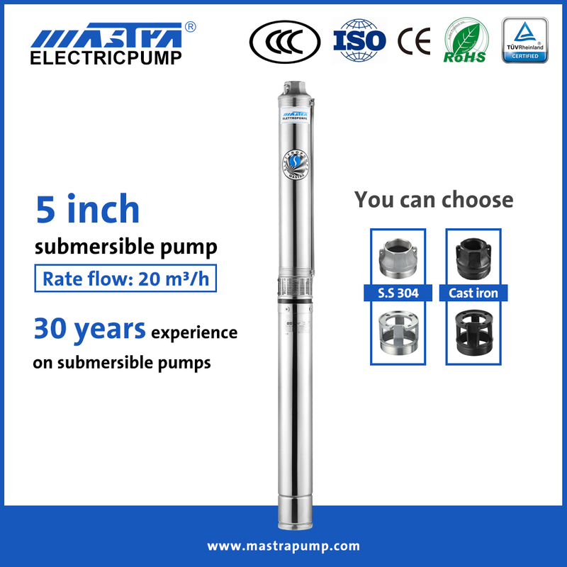 Mastra 5 inch ac submersible water pump R125-20 china submersible water pump