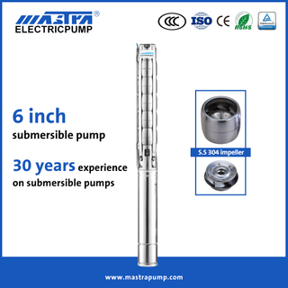 Mastra 6 inch stainless steel deep well water pumps 6SP water fountain submersible pump
