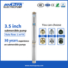 Mastra 3.5 inch submersible borehole water pump R85-QX automatic submersible pump