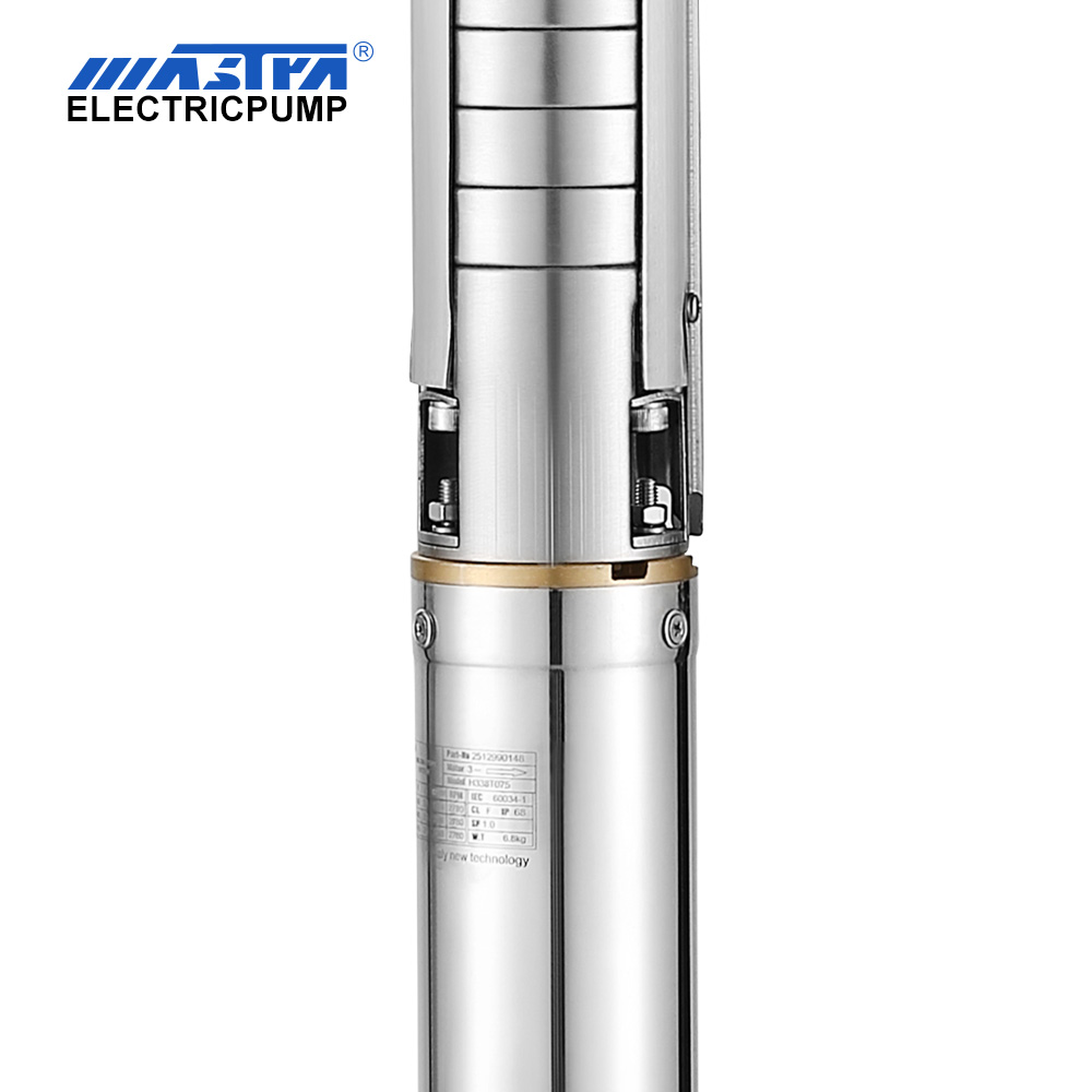 Mastra 3 inch full stainless steel submersible borehole water Pump 3SP AC Solar water pressure pump