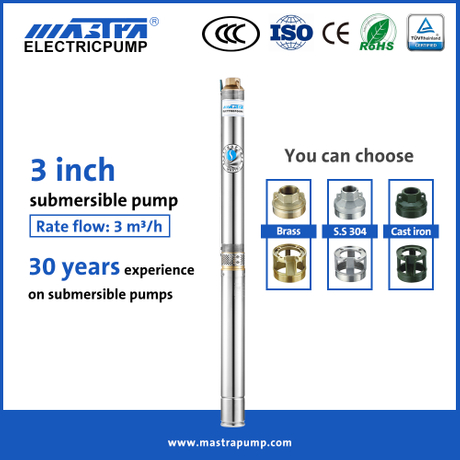 Mastra 3 inch electric submersible pump R75-T3 3 inch submersible well ...