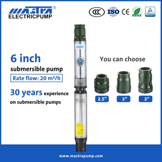 Mastra 6 inch best deep well submersible pump R150-DS best brand of submersible sump pump